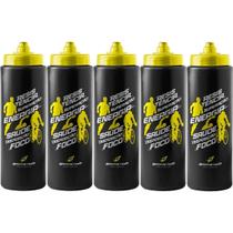 Kit 5X Squeeze Endurance - 800ml Preto/Amarelo - BodyAction Kit 5X Squeeze Endurance - 800ml Preto/Amarelo - BodyAction
