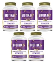Kit 5x Suplemento Alimentar Biotina B7 60 cápsulas Flora Nativa Kit 5x Suplemento Alimentar Biotina B7 60 cápsulas Flora Nativa
