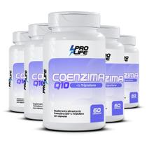 Kit 5x Suplemento CoenzimaQ10 com L triptofano 60 cápsulas PRO LIFE