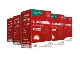 Kit 5x suplemento L Arginina 60 cápsulas Lauton