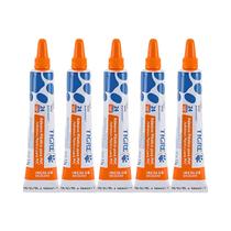 Kit 5x Tigre Cola Incolor 17g Bisnaga Transparente