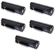 KIT 5x Toner Compatível CB436A 36A Novos P1505 P1505N M1120 M1522 M1522N M1522NF PREMIUM 1.800 Impressões
