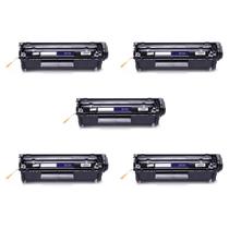 Kit 5x Toner Compatível Q2612a 12a 1010 1015 1020 3050 I 2K - Maxtonerink