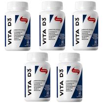 Kit 5X Vita D3 2000 Ui 60 capsulas Vitafor