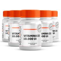 Kit 5x Vitamina D3 10.000 ui 60 Cápsulas - Recover Farma