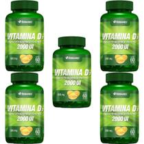 Kit 5X Vitamina D3 2000UI - 60 Cápsulas - Herbamed Kit 5X Vitamina D3 2000UI - 60 Cápsulas - Herbamed