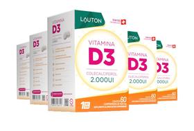 Kit 5x Vitamina D3 Colecalciferol 60 cápsulas Lauton Kit 5x Vitamina D3 Colecalciferol 60 cápsulas Lauton