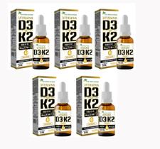 Kit 5x Vitamina em xarope D3 + K2 (20ml) sabor laranja - Flora Nativa Kit 5x Vitamina em xarope D3 + K2 (20ml) sabor laranja - Flora Nativa