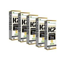 Kit 5x Vitamina K2 Menaquinona-7 5x20ml Laranja Flora Nativa Kit 5x Vitamina K2 Menaquinona-7 5x20ml Laranja Flora Nativa