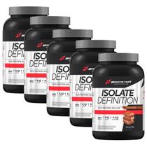 Kit 5X Whey Isolate Definition - 900g Chocolate - BodyAction