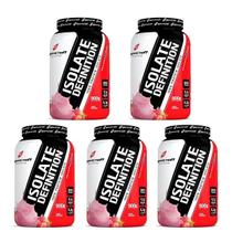 Kit 5X Whey Isolate Definition - 900g Morango - BodyAction