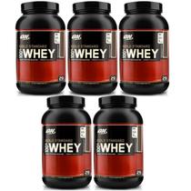 Kit 5X Whey Protein 100% Gold Standard - 909g Baunilha - Optimum Nutrition Kit 5X Whey Protein 100% Gold Standard - 909g Baunilha - Optimum Nutrition