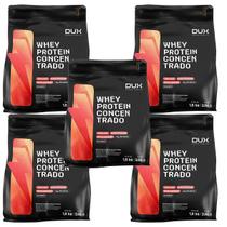 Kit 5X Whey Protein Concentrado - 1800g Refil Cappuccino - Dux Nutrition Kit 5X Whey Protein Concentrado - 1800g Refil Cappuccino - Dux Nutrition