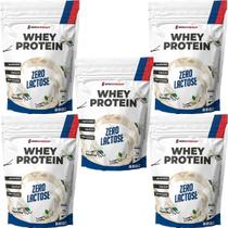 Kit 5X Whey Protein Zero Lactose - 900g Refil Baunilha - NewNutrition Kit 5X Whey Protein Zero Lactose - 900g Refil Baunilha - NewNutrition