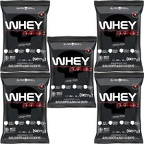 Kit 5X Whey Turbo - 907g Refil Chocolate - Black Skull