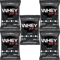 Kit 5X Whey Turbo - 907g Refil Morango - Black Skull Kit 5X Whey Turbo - 907g Refil Morango - Black Skull
