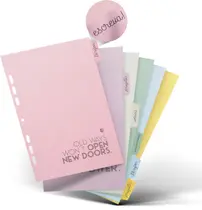 Kit 6 Abas Divisórias Fichário Ultra Tamanho Colegial Ótima