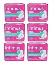 Kit 6 Absorvente Intimus Cuidado Avançado Extra Suave 14 Unidades