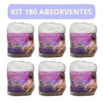 Kit 6 Absorventes de Seio Macio Suave 180UN (6 pacotes com 30 un cada)