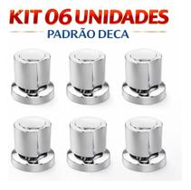 Kit 6 Acabamento Registro C40 Luxo Padrão Deca 1/2a3/4e1 Pol
