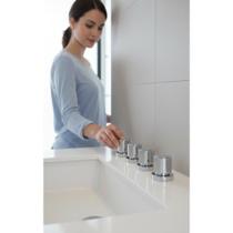 Kit 6 Acabamentos Registro Luxo 1/2 A 3/4 C40 Cromado