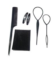 Kit 6 Acessórios Cabelo Agulha Mágica, ,Tic Tac, Pente