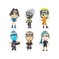 Kit 6 Action Figures Naruto Akatsuki 6cm - Miniaturas Kit 6 Action Figures Naruto Akatsuki 6cm - Miniaturas
