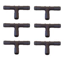 Kit 6 Adaptador T 1/2 Para Mangueira 1/2 Polegadas Conexão Tê