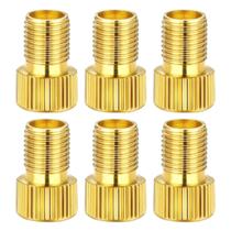 Kit 6 Adaptadores de Válvula Presta Bico Fino para Bico Grosso Schrader Pneu de Bicicleta Conversor para Enchimento