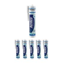 Kit 6 Adesivo Acrilico Trinca Rachadura 425g Brco Tekbond