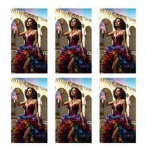 Kit 6 Adesivo Vinil Impermeável Cigana Sete Saias 10X6,5 Cm