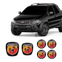 Kit 6 Adesivos Abarth P/ Strada 2006 Até 2020 Genérico