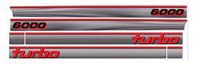 Kit 6 Adesivos Chevrolet D6000 Turbo 1994 UV Kit 6 Adesivos Chevrolet D6000 Turbo 1994 UV