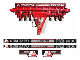 Kit 6 Adesivos Decalque Compatível Semeato Par 3600