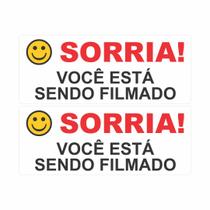 Kit 6 Adesivos Sorria, Você Está Sendo Filmado