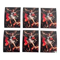 Kit 6 Adesivos Vinil Impermeável Arcanjo Miguel 10x8 cm