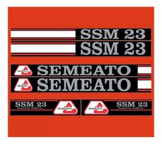 Kit 6 Adesivos Vinil UV Compatível Semeato SSM 23 Kit 6 Adesivos Vinil UV Compatível Semeato SSM 23