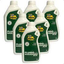 Kit 6 Aditivo Fluido Radiador Bardahl Pronto Para Uso Verde Cor:Verde