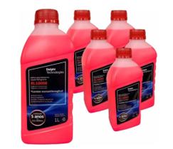Kit 6 Aditivo Radiador Delphi Rosa Concentrado Rl10008