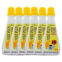 KIT 6 Adoçante Dietético Vist Plus Diet Amarelo 90Ml - Vitalab KIT 6 Adoçante Dietético Vist Plus Diet Amarelo 90Ml - Vitalab