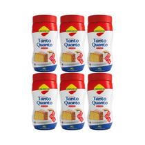 Kit 6 adoçante em pó dietetico tanto quanto pote 95g lowçucar