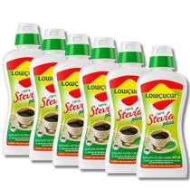Kit 6 Adoçante Líquido C/ Stevia Frasco 65ml - Lowçucar Plus