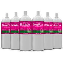 Kit 6 Água Oxigenada BeautyColor Bela&Cor 30 Volumes - 1 L