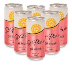 Kit 6 Agua Tônica St Pierre Pink Lemonade Lata 270Ml