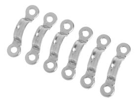 Kit 6 Alça Passa Cabo Convés Inox Suporte Para Defensa