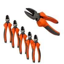 Kit 6 Alicate de corte diagonal polido 8" polegadas Shark Blue