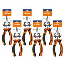 Kit 6 Alicates Bico Meia Cana 6 Pol allflex Aço Carbono Polido