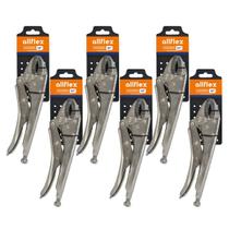 Kit 6 Alicates de Pressão 10 Pol allflex Aço Carbono Niquelado