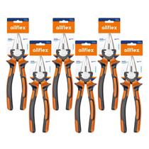 Kit 6 Alicates Universal 8 Pol allflex Aço Carbono Niquelado