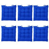 Kit 6 Almofada Assento Cadeira Futton Futon 40x40cm Varias Cores